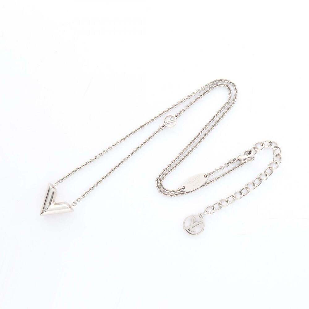 LOUIS VUITTON Silver Necklace - Picture 3 of 8
